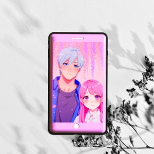 Anime -A Sign of Affection InspiredSticker - Itsuomi and Yuki Under Wisteria, Die-Cut Anime Decal, Japanese Manga Fan Art