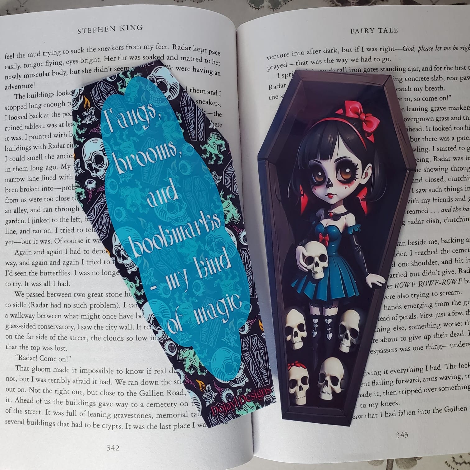 Anime Gothic Girls Coffin Bookmarks: Adorably Creepy Macabre Set! - Etsy