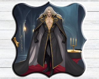 Alucard Castlevania Sticker – Gothic Vampire Art Decal