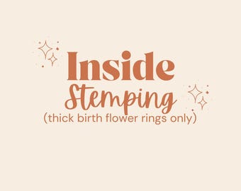 Add-on: Personalized Inside Stamping ONLY (Letters/Date)