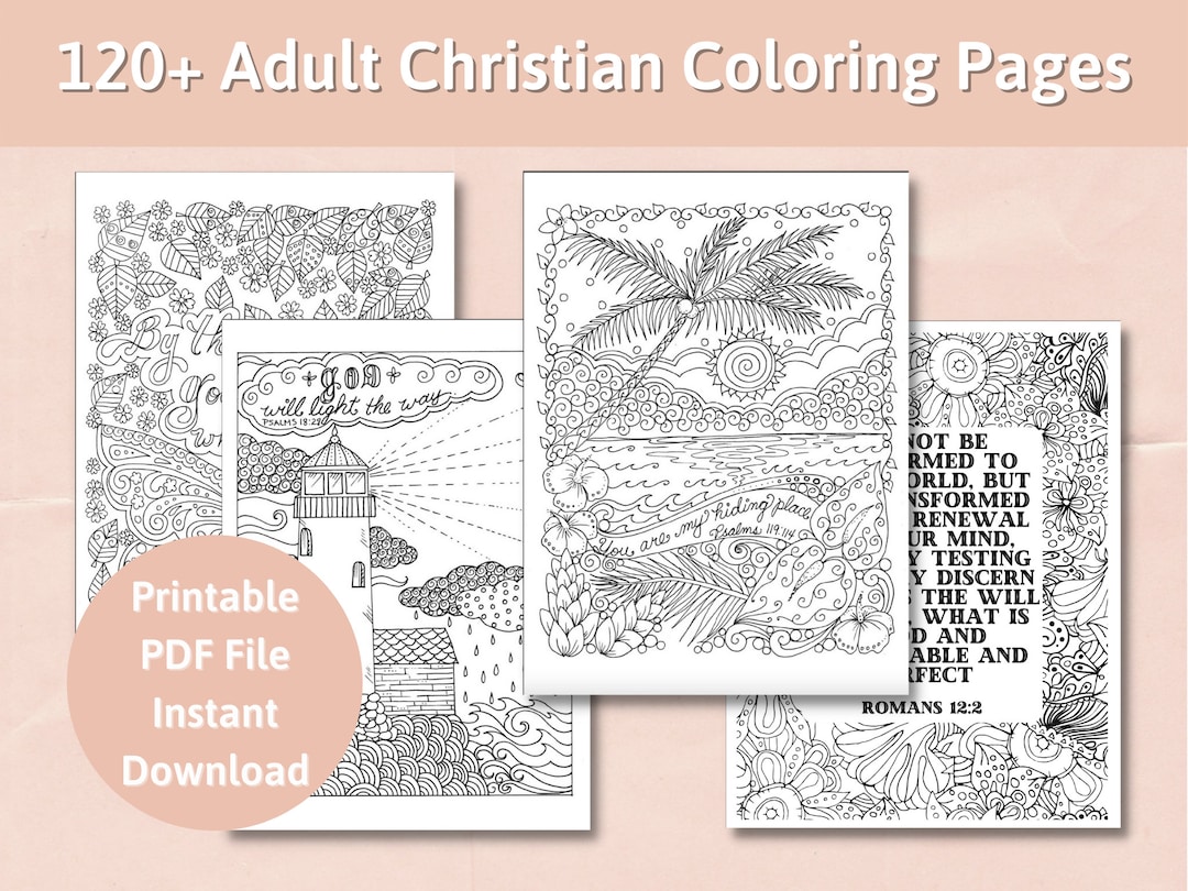Adult Christian Coloring Pages, Bible Verse Printable, Christian Bible ...