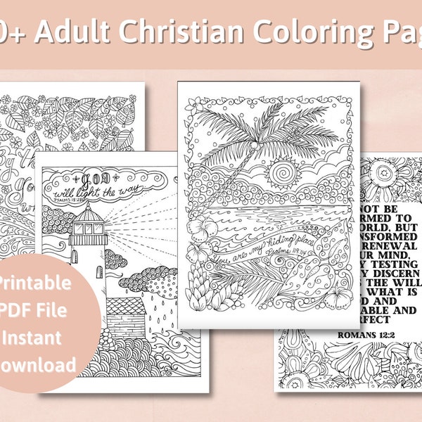 Bible Coloring Pages for Adults - Etsy