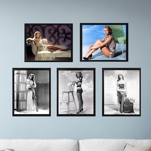 5 Photos of ELIZABETH MONTGOMERY Celebrity 8 x 10 Photos, Vintage Photos, Printable Photos, Instant Downloads, 300 DPI, Wall Art