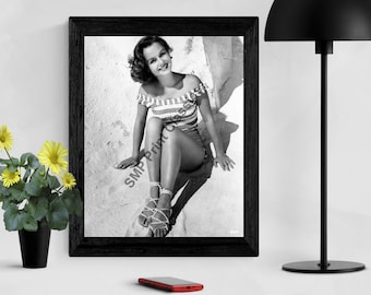 Vintage foto Debbie Reynolds, klassiek Hollywood-portret (digitale download)