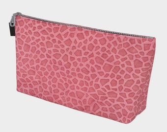 Pink Leopard Makeup Bag
