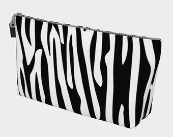 Zebra Print Makeup Bag