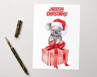 Koala Merry Christmas Greeting card