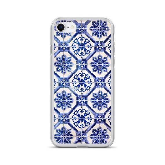 Blue White Tiles iPhone Case - Etsy