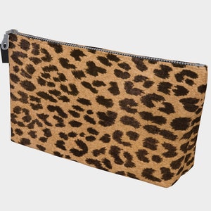 Leopard Print Makeup Bag