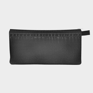 Black Fade Wash Denim Pencil Case