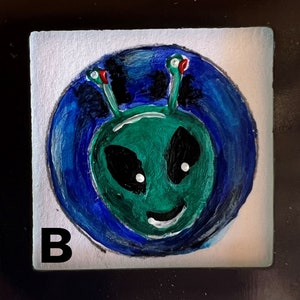 Custom Painted Drawer Knobs- Space Theme image 4