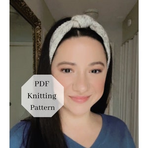 Knitting Pattern // Knot Knit Headband // Simple Pattern // by Purl District PDX