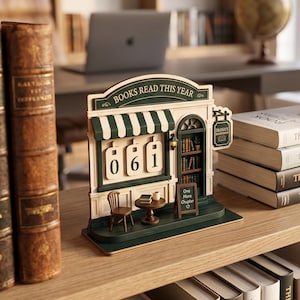 Carnet de lecture en bois, cadeau pour les amoureux des livres, décoration pour la lecture, présentoir pour bibliothèque chaleureuse