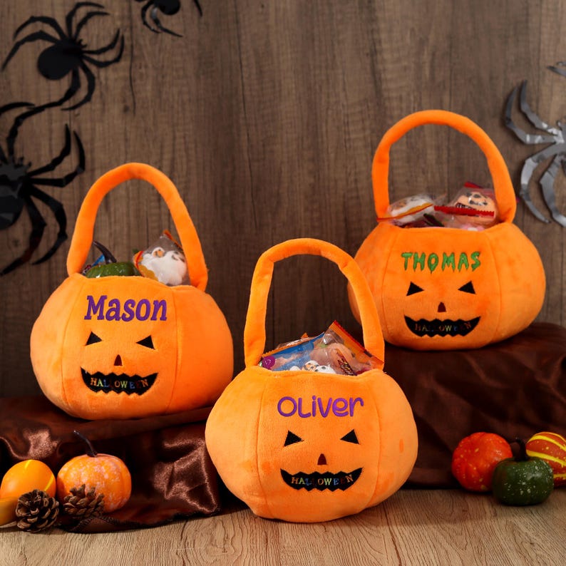 Personalized Halloween Basket