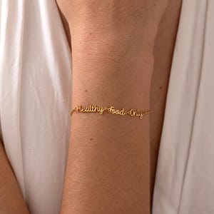 Tiny Name Bracelet, Custom Name Bracelet, Three Name Bracelets, Stackable Bracelets, Handmade Name Jewelry, New Mom Gift, Bridesmaid Gifts