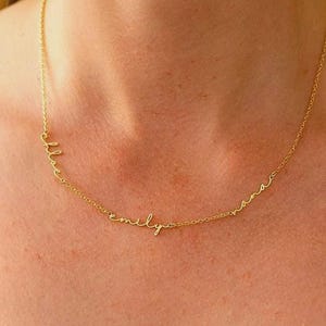 Collar con varios nombres, collar con nombre de familia personalizado, joyas con nombres de niños para mamá, regalo personalizado para ella, regalo del día de la madre para la abuela