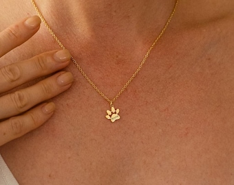 Personalizzato Nome Zampa Stampa Collana Ciondolo A Forma Di Cuore Gioielli Commemorativi Per Amante Degli Animali Domestici