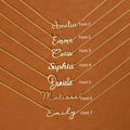 Personalized Name Necklace, Custom 18K Gold Plated Name Necklace, Minimalist Name Necklace, Christmas Gift, Mother's Day Gift, Gift for Her