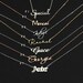 Personalized Sterling Silver Name Necklace, Custom 18K Gold Plated Name Necklace, Personalised Name Jewelry for Mom, Birthday Gift for Her 