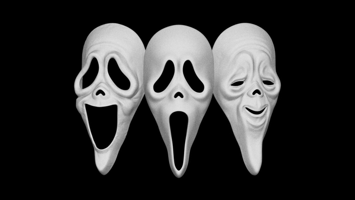 Scary Movie Masks 3 Pack Funny Stl 3d Printing Files Etsy