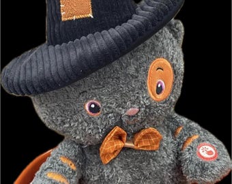 Halloween Cat “STITCH” animated dancing & singing made by Hallmark Retired