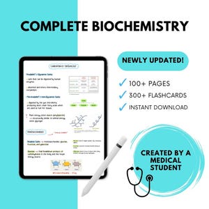 BIOCHEMISTRY NOTE SET