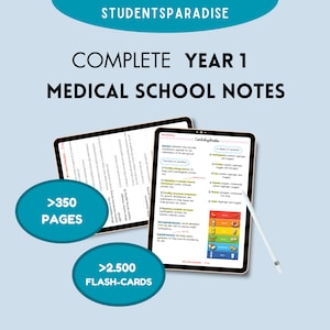 FULL Medical School YEAR 1 NOTES