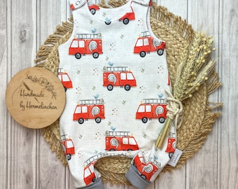 Baby Kids Boys Romper | One piece | Rompers | Fire department | Birth gift