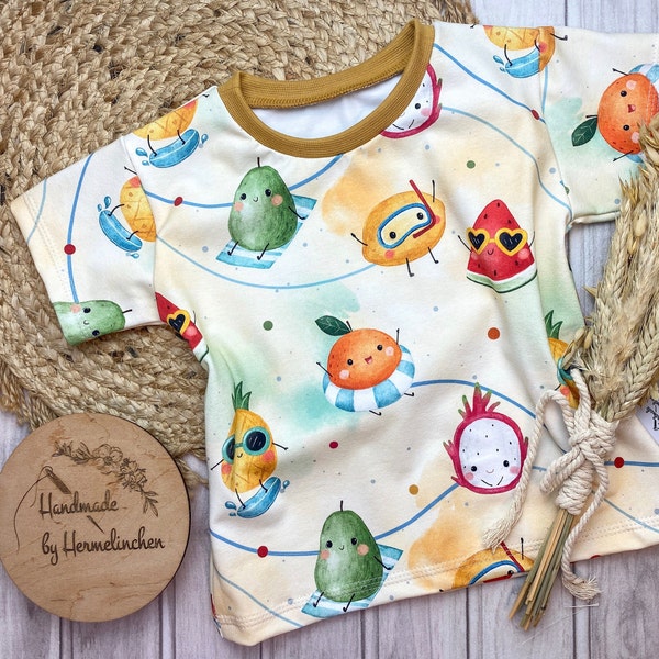 Baby Kinder T- Shirt | Früchte | Sommer| Oversize Shirt | Oberteil