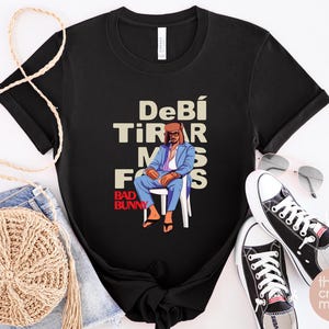 Bad Bunny T-Shirt: Debi Tirar Mas Fotos DTmF Apparel