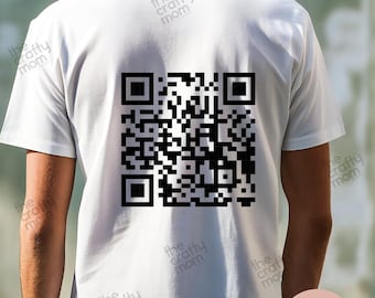 Personalized QR Code T-Shirt: Custom Link, Image, or Document