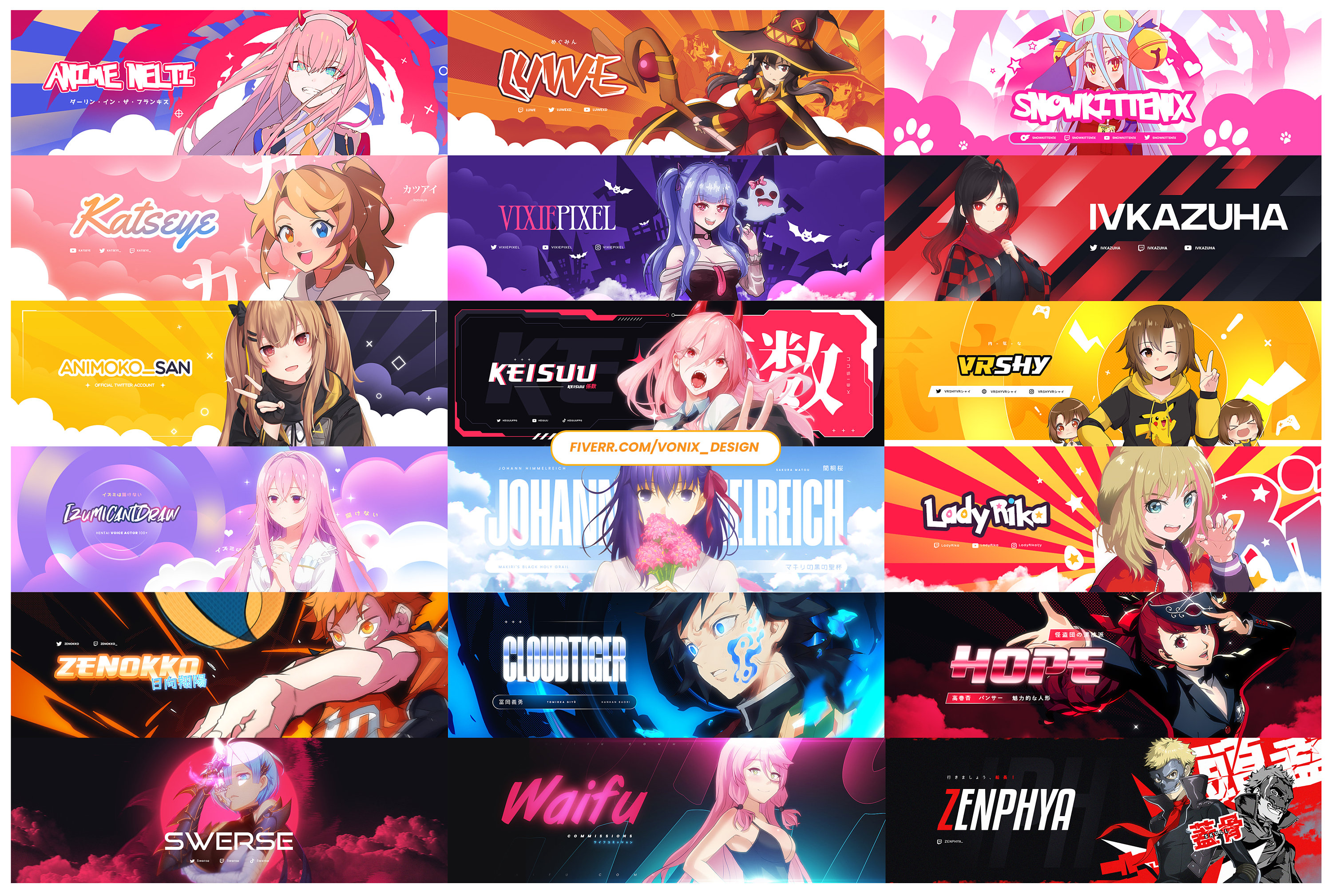 Free Anime Banner Templates! - YouTube