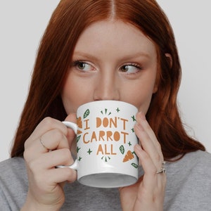 Easter gift, pun mug, vegan mug, food pun, carrot pun, gardener gift, veggie lover, food pun mug, funny mug, gift for vegetarian