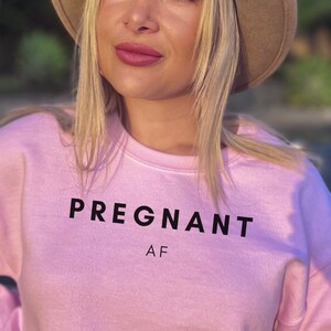 Bluza ciążowa AF, prezent ciążowy, zabawny sweter ciążowy, prezent na baby shower, sweter na pierwszą ciążę