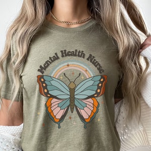 Mental Health Nurse shirt, gift for mental health nurse, psych nurse shirt, psychiatric nurse, retro nurse shirt, mental health RN