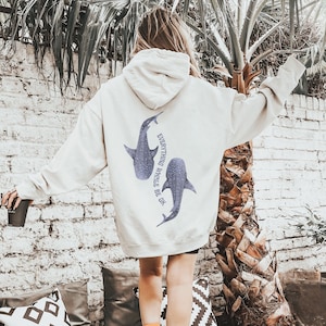 Whale Shark Hoody Ocean Inspired Style Ocean Animal Shirt Mental Health Hoody Whale Shark Sweatshirt Beach Hoody Hawaii Sweatshirt