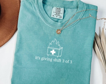 Camiseta de enfermera sarcástica, colores cómodos, meme de basurero, enfermera divertida, regalo para enfermera, enfermera de urgencias, enfermera de UCI, enfermera registrada.