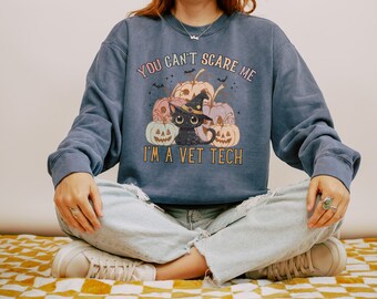 Vet Tech Halloween Crewneck, Vet Tech Gift, Vet Med Shirt, Future Vet Tech Sweater