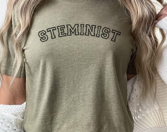 Koszulka dla kobiet w STEM Steminist Prezent dla STEM Science Koszulka STEM Science Koszulka dla kobiet w nauce STEM Kobieta naukowiec