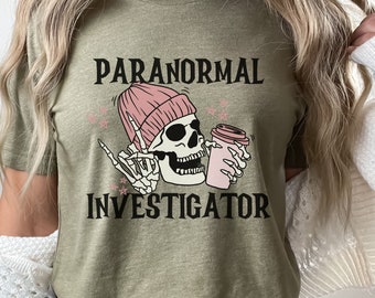 Camisa de investigador paranormal, camisa de cazador de fantasmas, suéter paranormal, amante de los fantasmas, regalo para investigador paranormal
