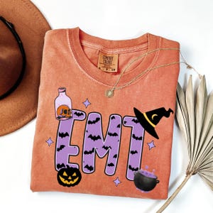 Halloween EMT Shirt Comfort kleuren Emt geschenken Emt Tshirt paramedicus cadeau First Responder cadeau paramedicus shirt EMT student Spooky EMT