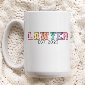 Coffee mug for Lawyer, gift for Lawyer, Law student gift, new Lawyer gift, Lawyer mug, Law grad gift, mug for Lawyer, Lawyer 2023