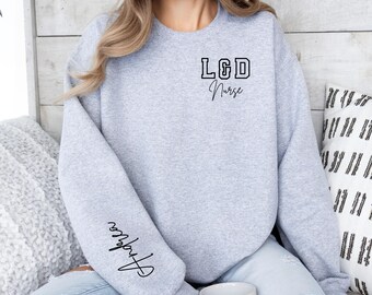 Sudadera personalizada para enfermera de parto y alumbramiento Sudadera para enfermera de parto y alumbramiento Enfermera de parto y alumbramiento Bebé Enfermera de parto y alumbramiento Regalo para estudiante para enfermera de parto y alumbramiento