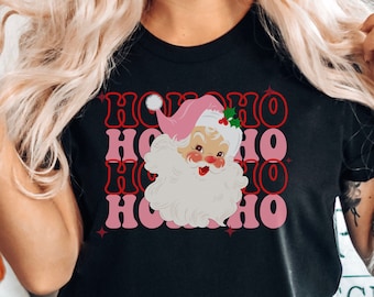 Vintage Santa shirt, Christmas Santa Shirt, Retro Santa Shirt, Retro Christmas Shirt, Christmas Shirt For Women, Gift For Women, Santa shirt
