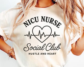 Koszulka pielęgniarki NICU Koszulka na oddział intensywnej terapii noworodków Koszulka pielęgniarki NICU Komfortowe kolory Prezent dla pielęgniarki Pielęgniarka neonatologiczna NICU