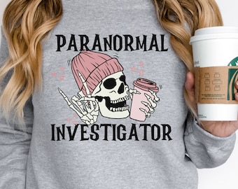 Camisa de investigador paranormal, Camisa de cazador de fantasmas, Suéter paranormal, Amante de los fantasmas, Regalo para investigador paranormal