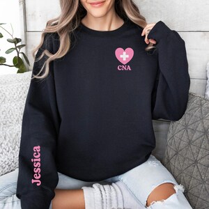 CNA Sweatshirt CNA Shirt Certified Nursing Gift CNA Crew Neck Certified Nursing Assistant Sweatshirt Gift For Cna