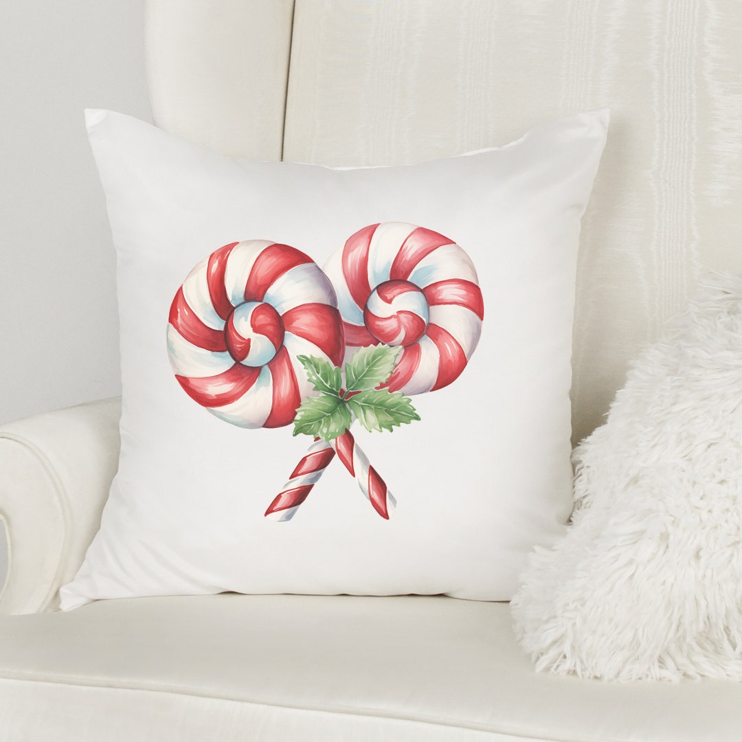 Cannes De Bonbon à La Menthe Poivrée Fond De Noël Illustration Générée