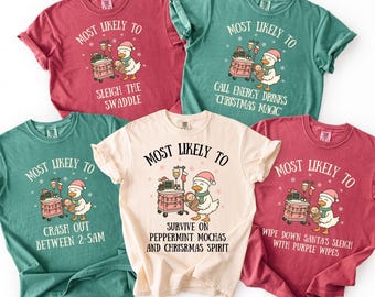 Weihnachts-Mutter-Baby-Krankenschwester-Gruppen-Shirt Komfortfarben NICU-Krankenschwester-Postpartum-Krankenschwester-Arbeit und Lieferungs-Krankenschwester-passende Weihnachtscrew-Hemd
