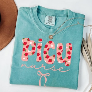PICU Nurse Shirt Pediatric Intensive Care Unit Shirt PICU Nurse Tshirt Comfort Colors Nurse Appreciation Gift Pediatric Nurse PICU